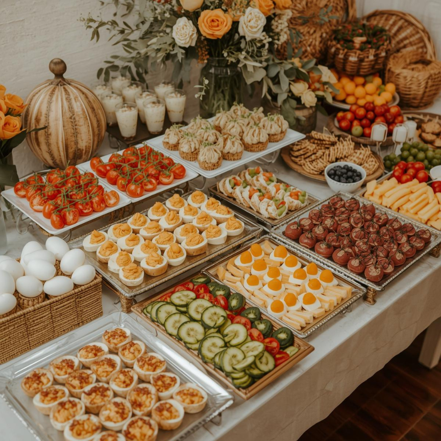 Visitation appetizers reception